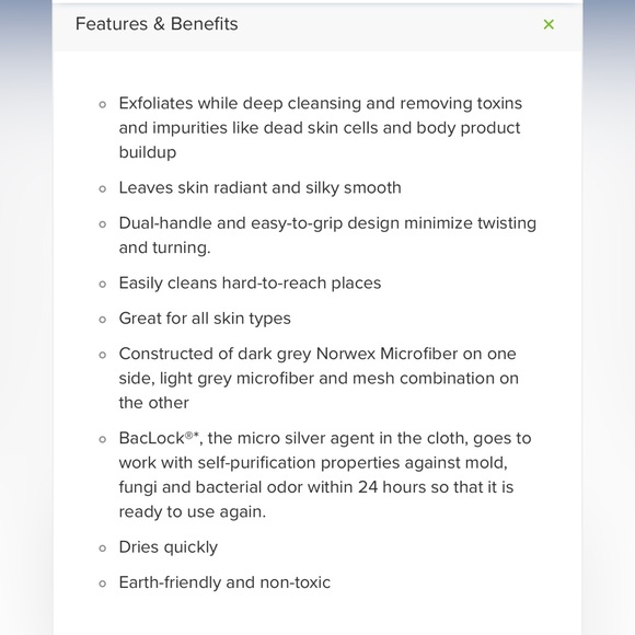 Norwex Double Sided Back Scrubber - Picture 6 of 7